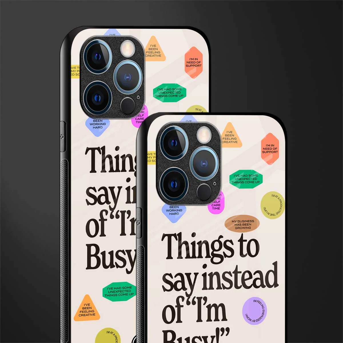 10 Things To Say Phone Case for IPhone 12 Pro | Glass Case