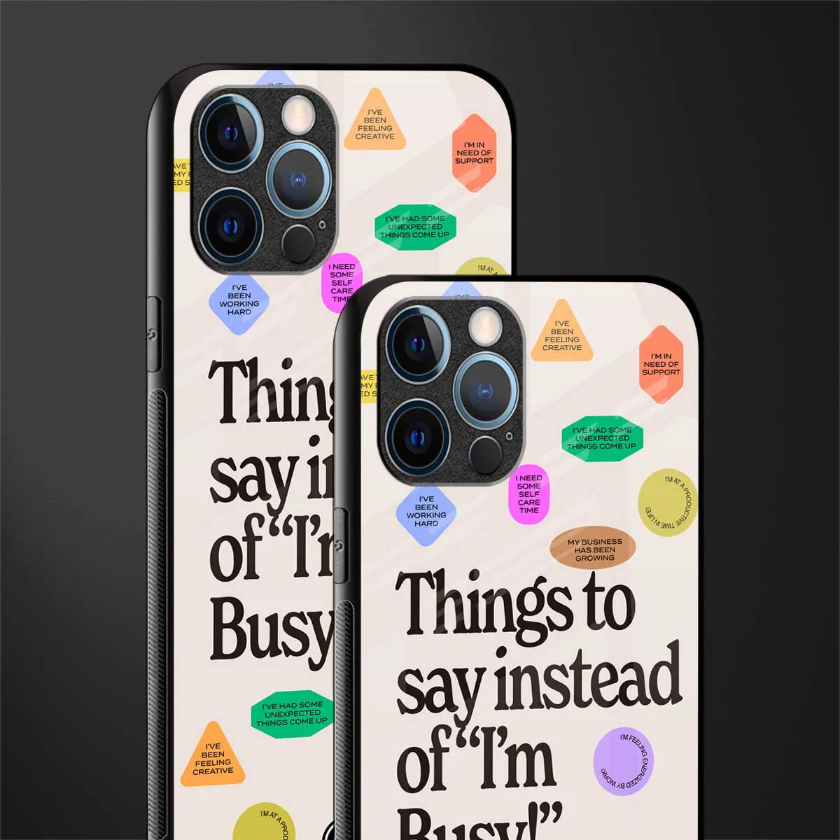 10 Things To Say Phone Case for IPhone 12 Pro max | Glass Case