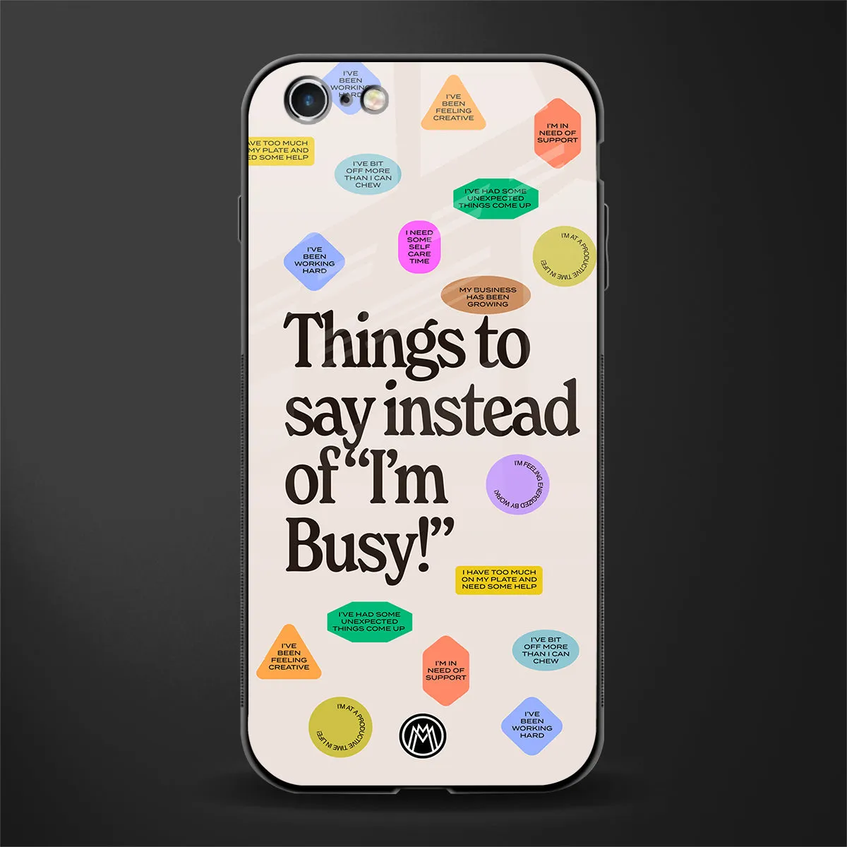 10 Things To Say Phone Case for IPhone 6 Plus | Glass Case