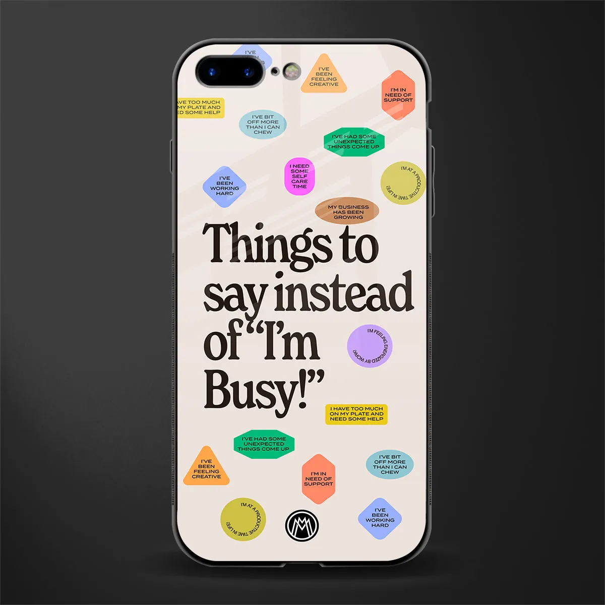 10 Things To Say Phone Case for IPhone 8 Plus | Glass Case