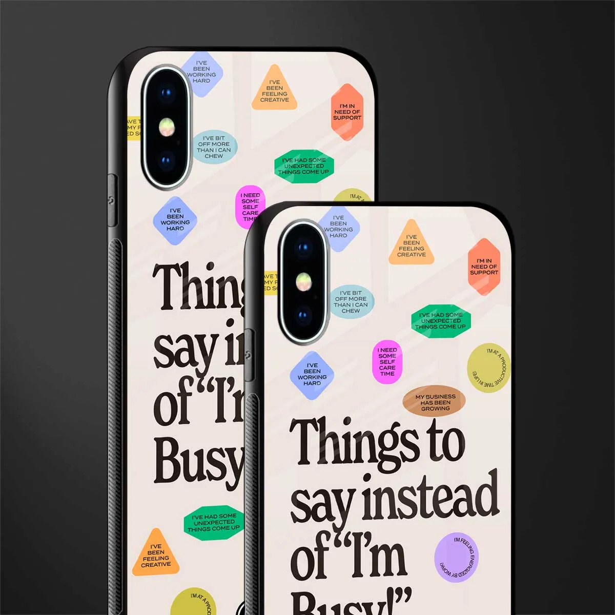 10 Things To Say Phone Case for IPhone XS | Glass Case