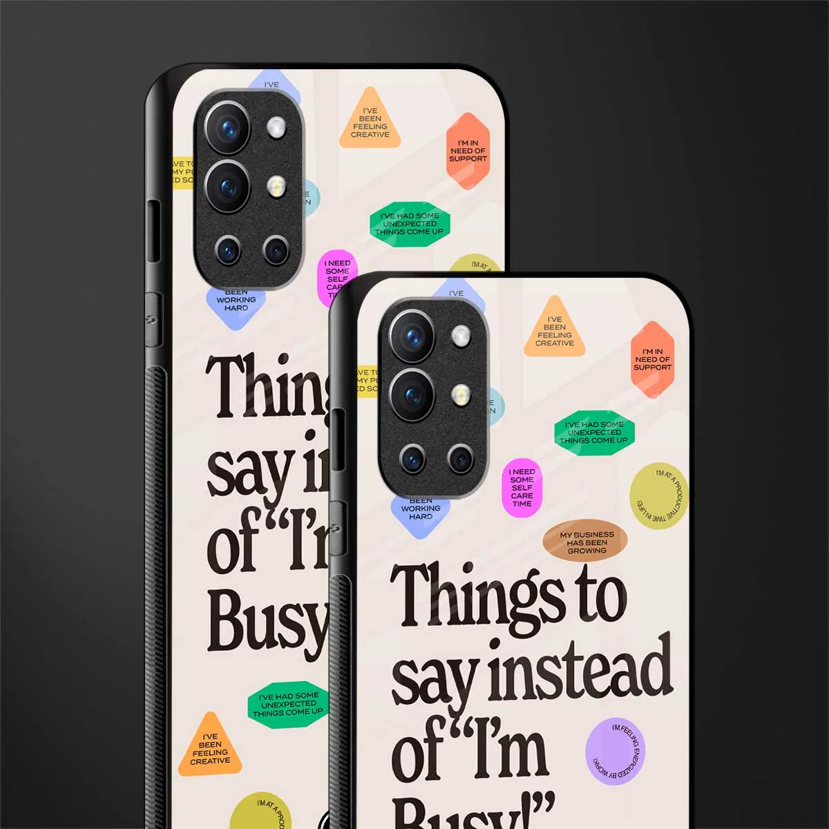 10 Things To Say Phone Case for OnePlus 9R | Glass Case