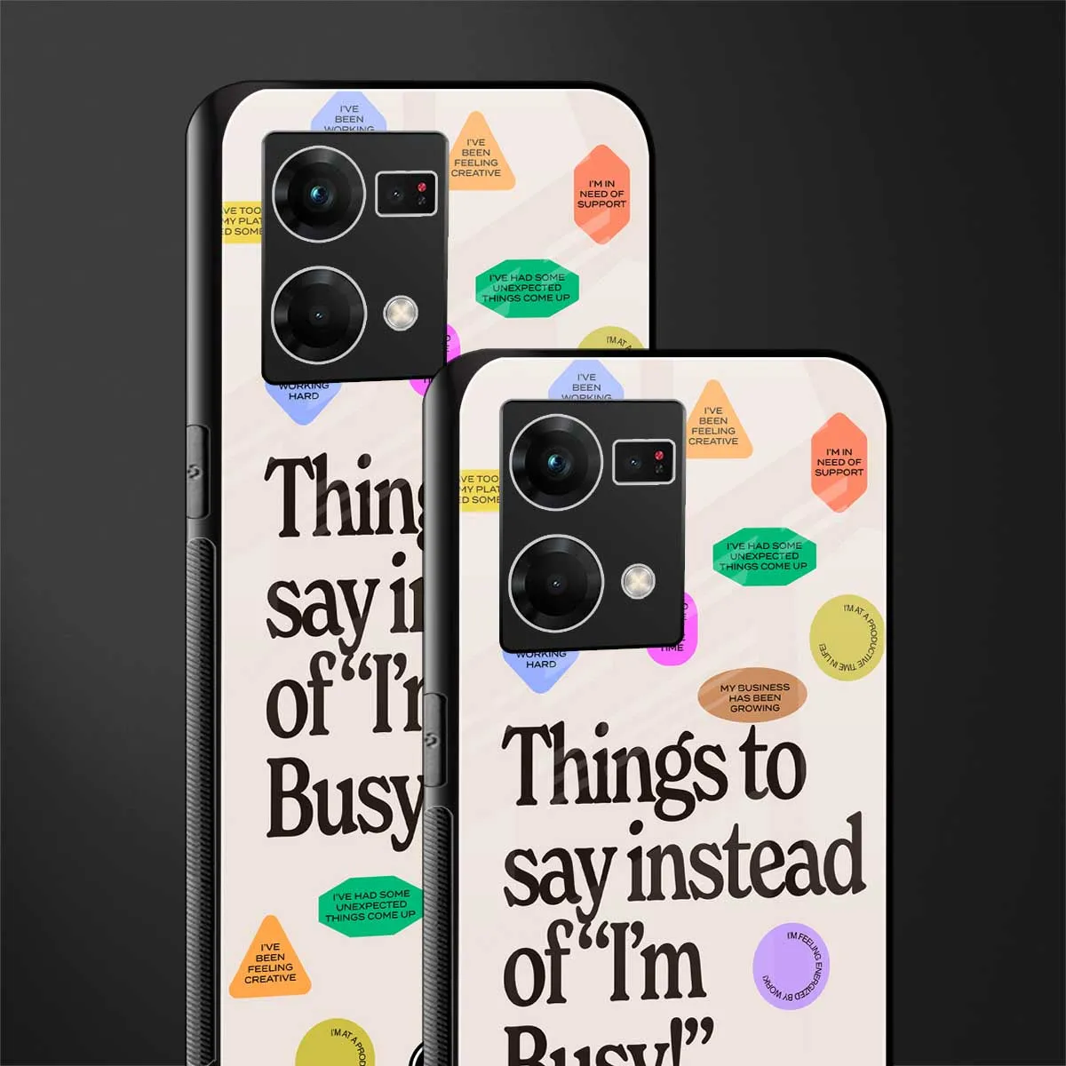 10 Things To Say Phone Case for Oppo F21 Pro 4G | Glass Case