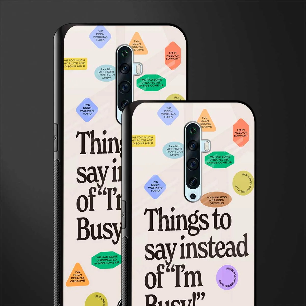 10 Things To Say Phone Case for OPPO Reno 2Z | Glass Case