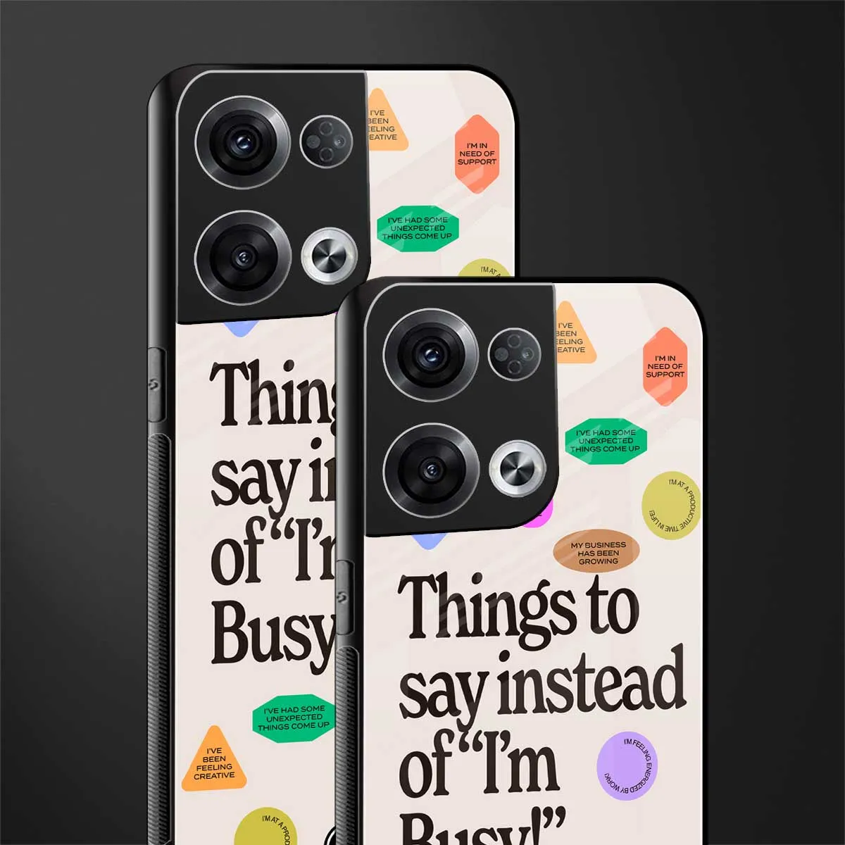 10 Things To Say Phone Case for Oppo Reno 8 | Glass Case