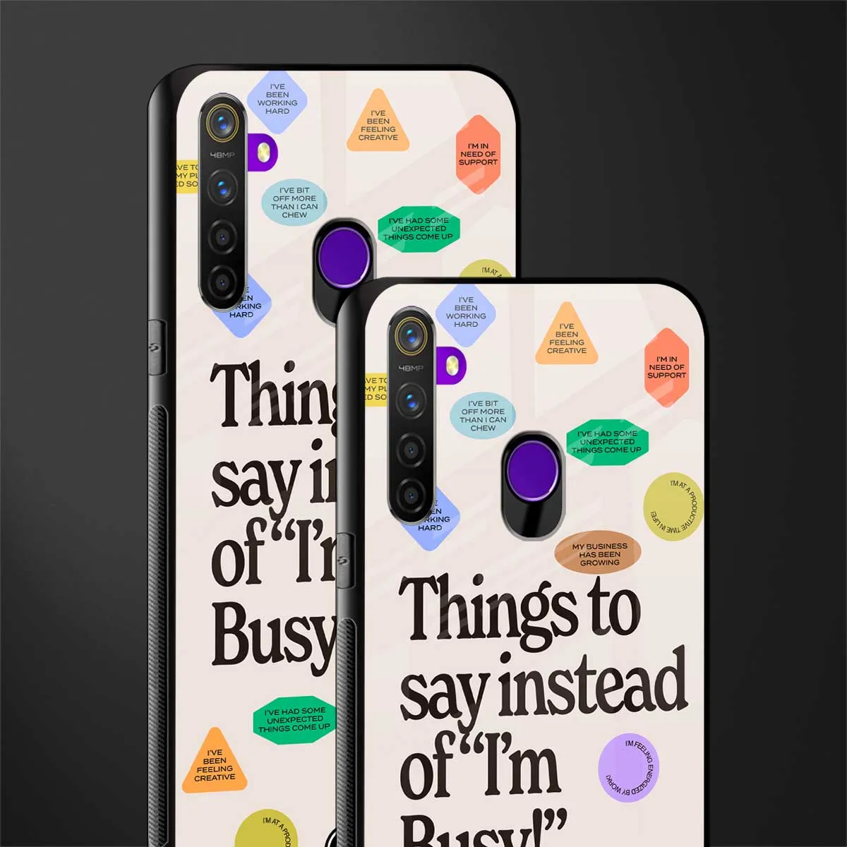 10 Things To Say Phone Case for Realme 5 | Glass Case