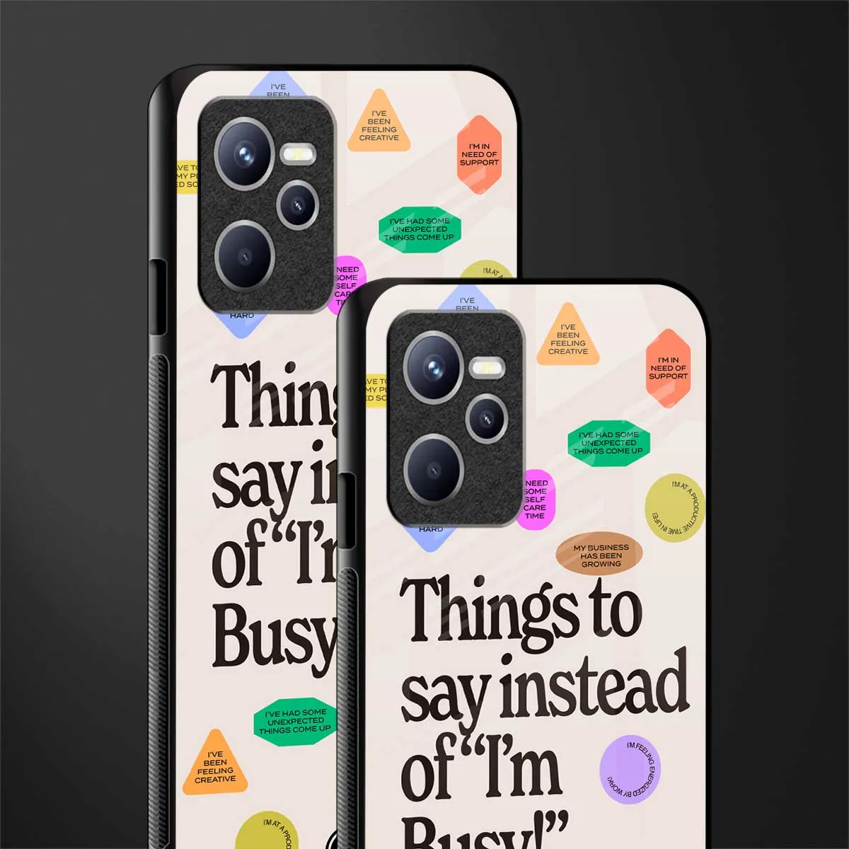 10 Things To Say Phone Case for Realme C35 | Glass Case