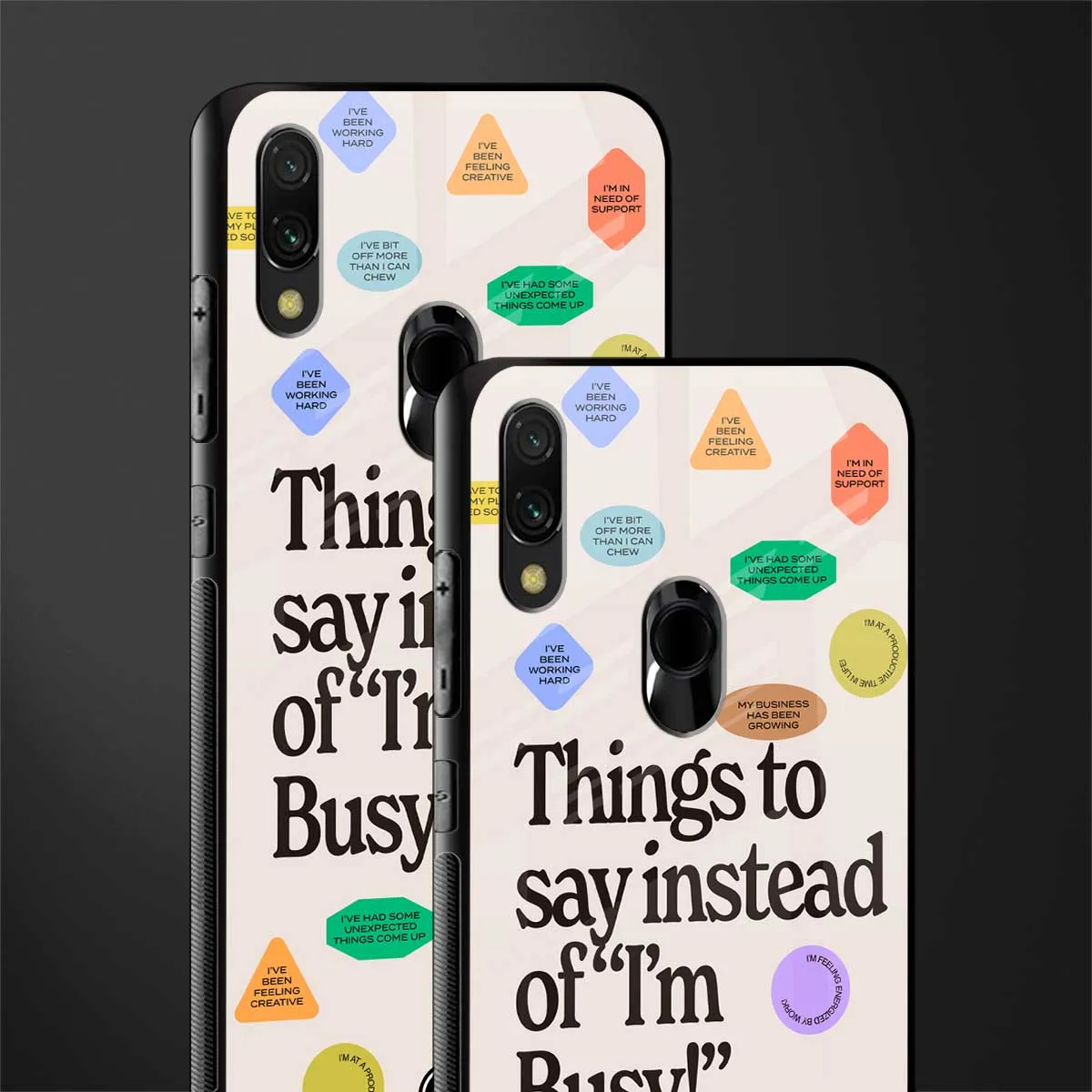 10 Things To Say Phone Case for Redmi Note 7 Pro | Glass Case