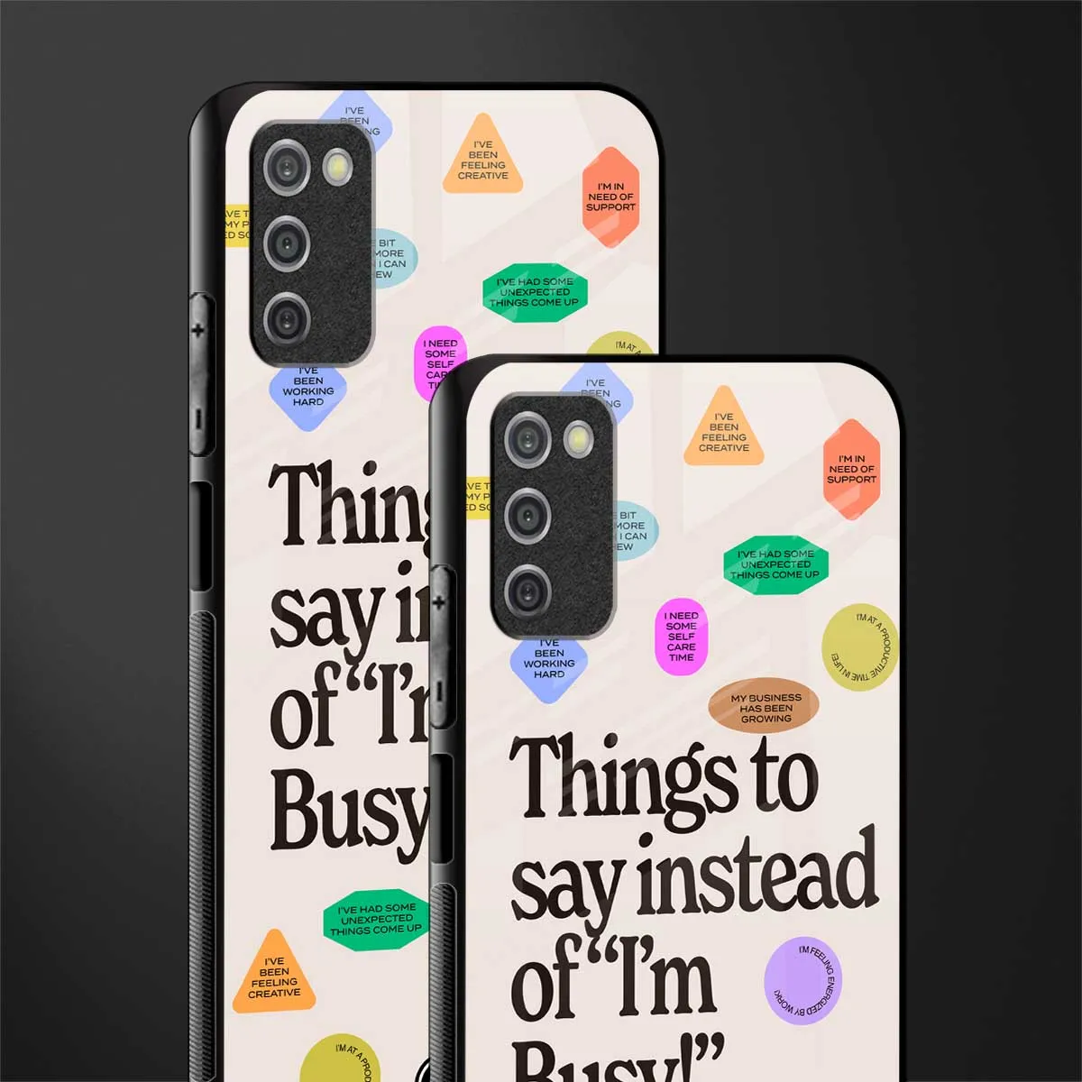 10 Things To Say Phone Case for Samsung Galaxy A03s | Glass Case