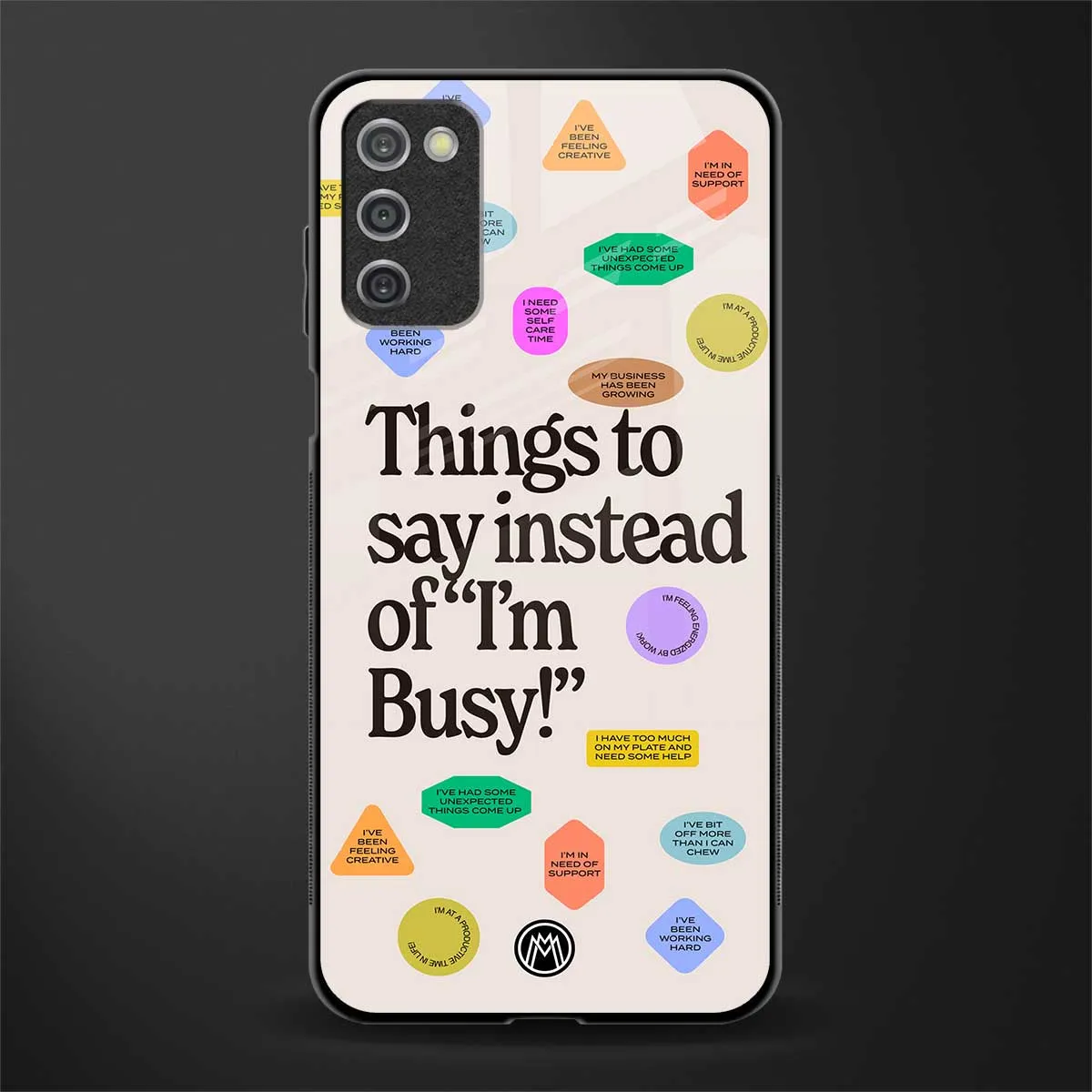 10 Things To Say Phone Case for Samsung Galaxy A03s | Glass Case