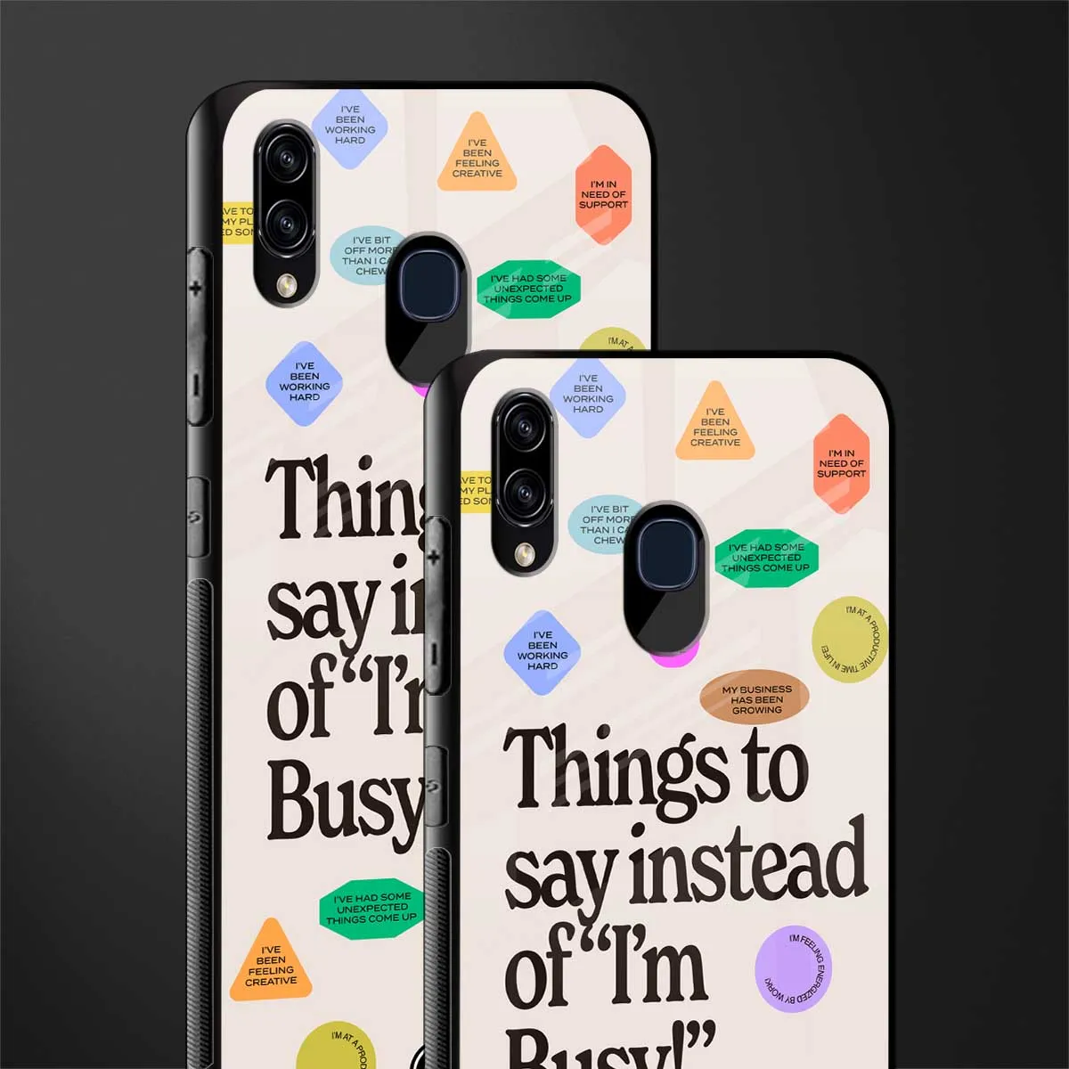 10 Things To Say Phone Case for Samsung Galaxy A30 | Glass Case