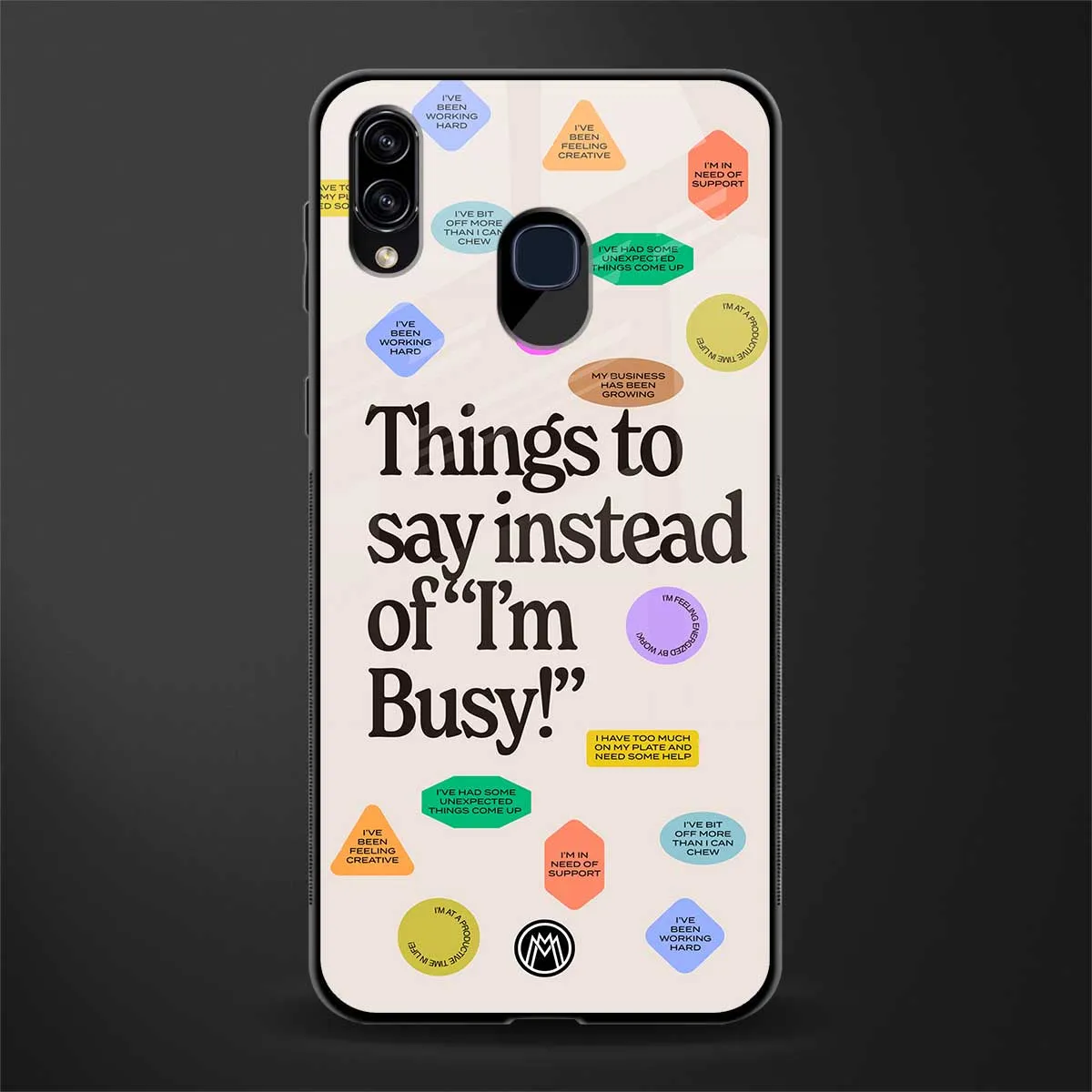 10 Things To Say Phone Case for Samsung Galaxy A30 | Glass Case