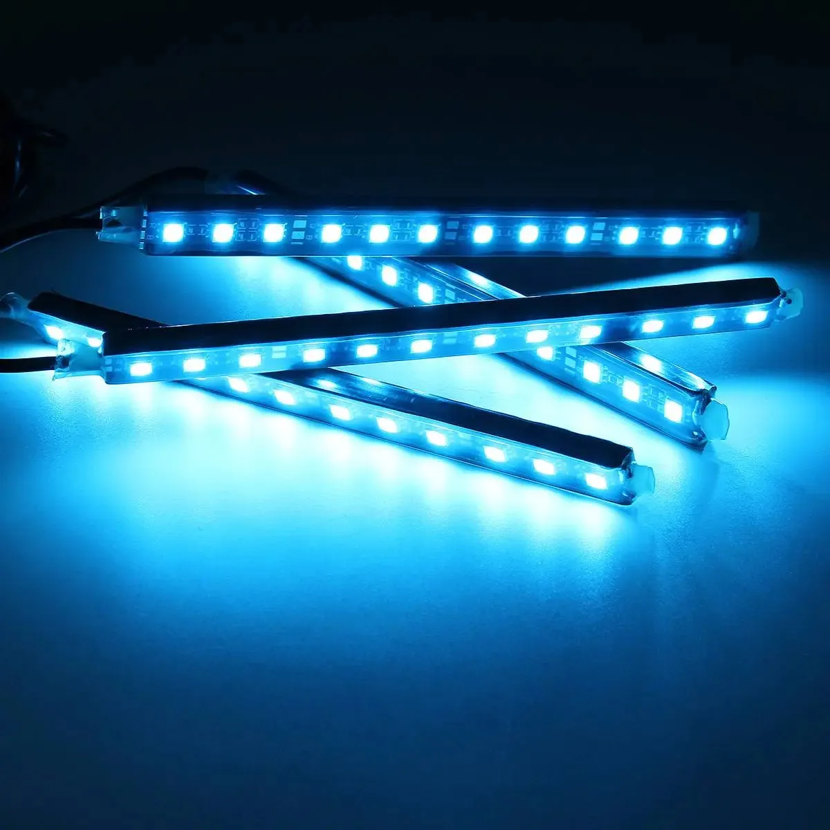 12V 4-in-1 Blue LED Car Interior Atmosphere lights