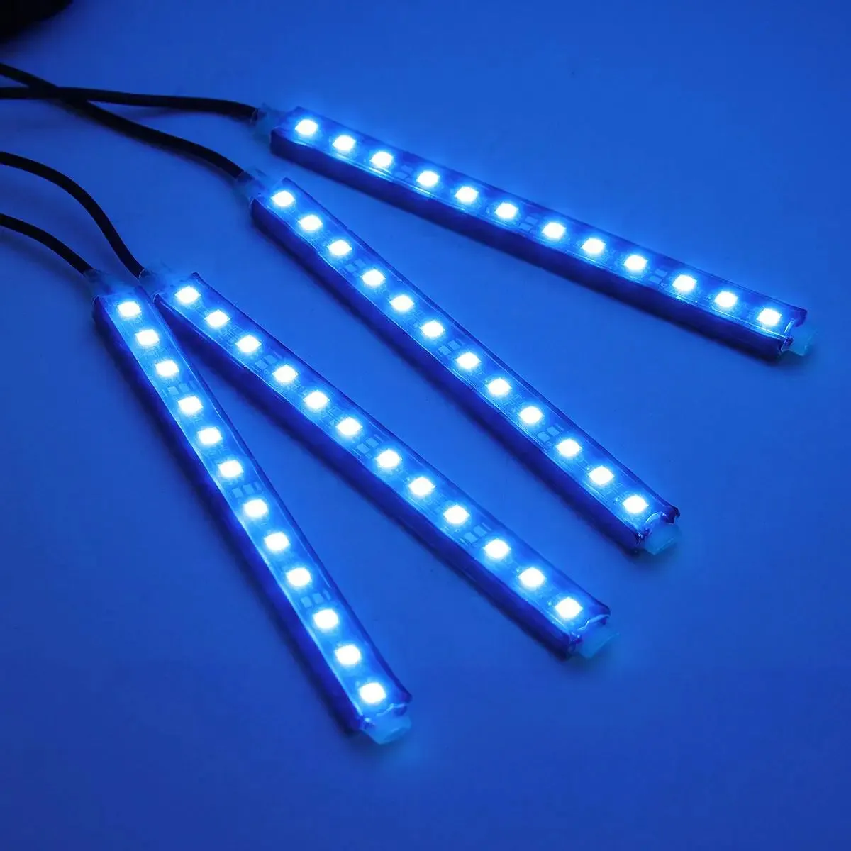 12V 4-in-1 Blue LED Car Interior Atmosphere lights