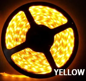 3528SMD Nova Bright Yellow Super Bright Flexible LED Light  Strip 16 Feet Reel Only