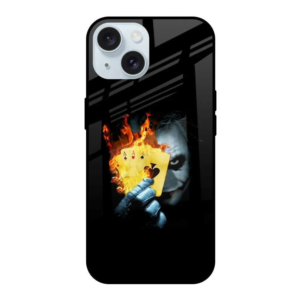 AAA Joker Glass Case for iPhone 15