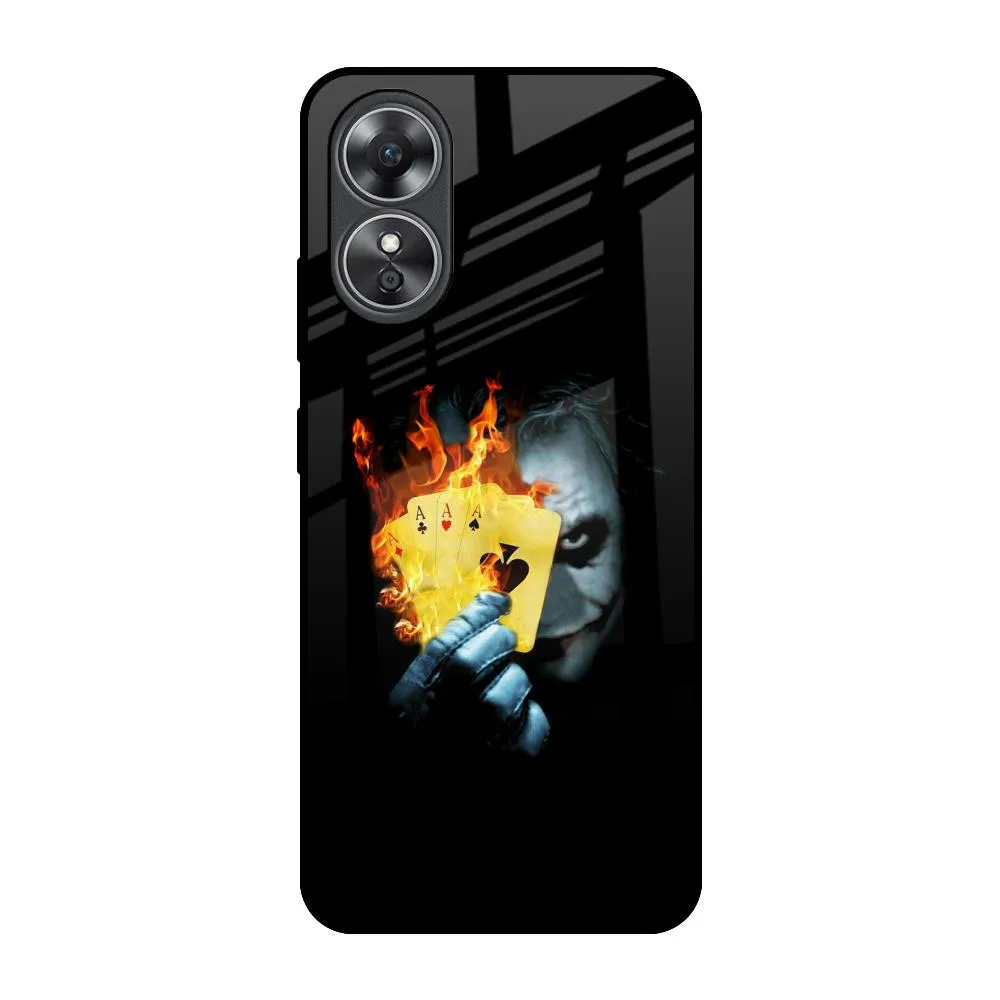 AAA Joker Glass Case for OPPO A17