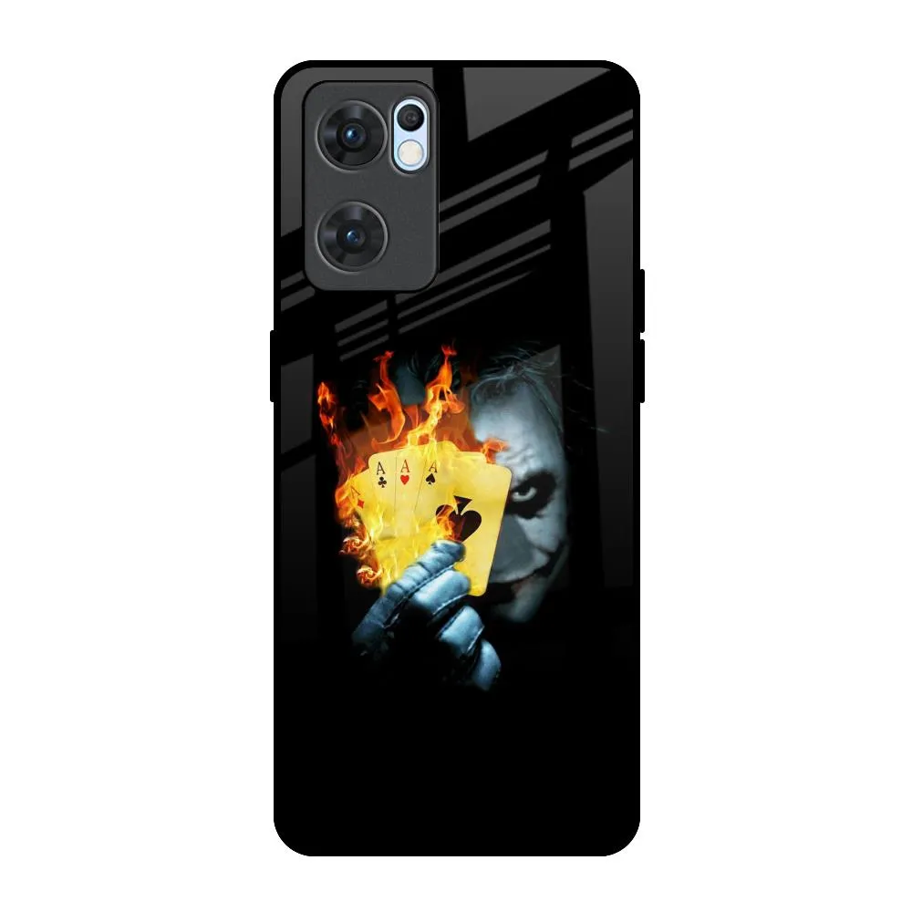 AAA Joker Glass Case for Oppo Reno7 5G