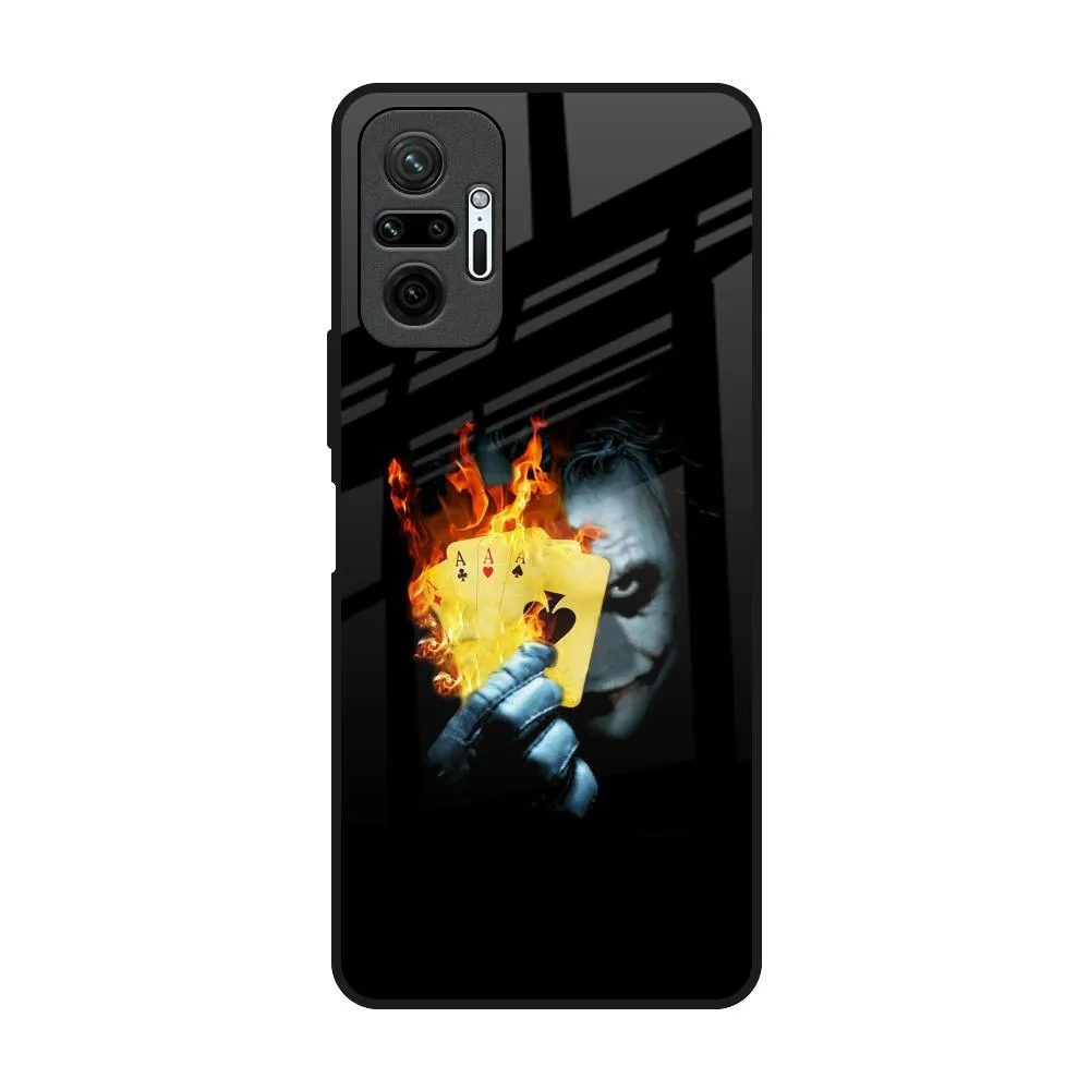 AAA Joker Glass Case for Redmi Note 10 Pro