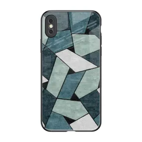 Abstact Tiles Glass Case for iPhone XS Max