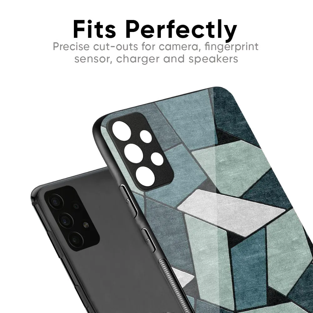 Abstact Tiles Glass Case for Realme Narzo 50