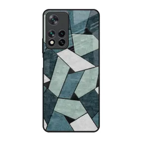 Abstact Tiles Glass Case for Redmi Note 11 Pro 5G