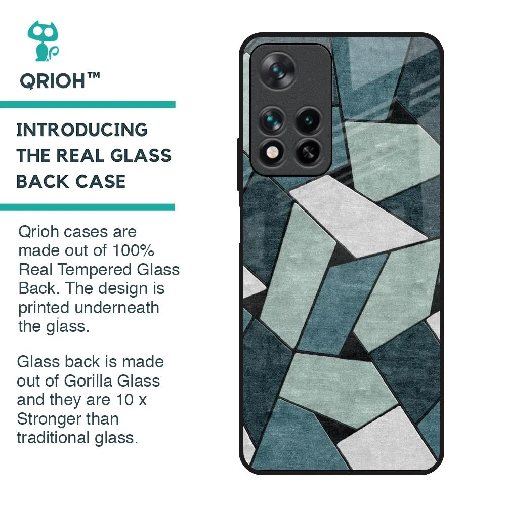 Abstact Tiles Glass Case for Redmi Note 11 Pro 5G