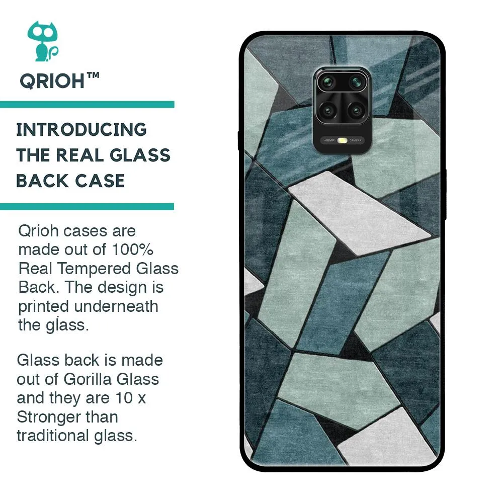 Abstact Tiles Glass Case for Redmi Note 9 Pro Max