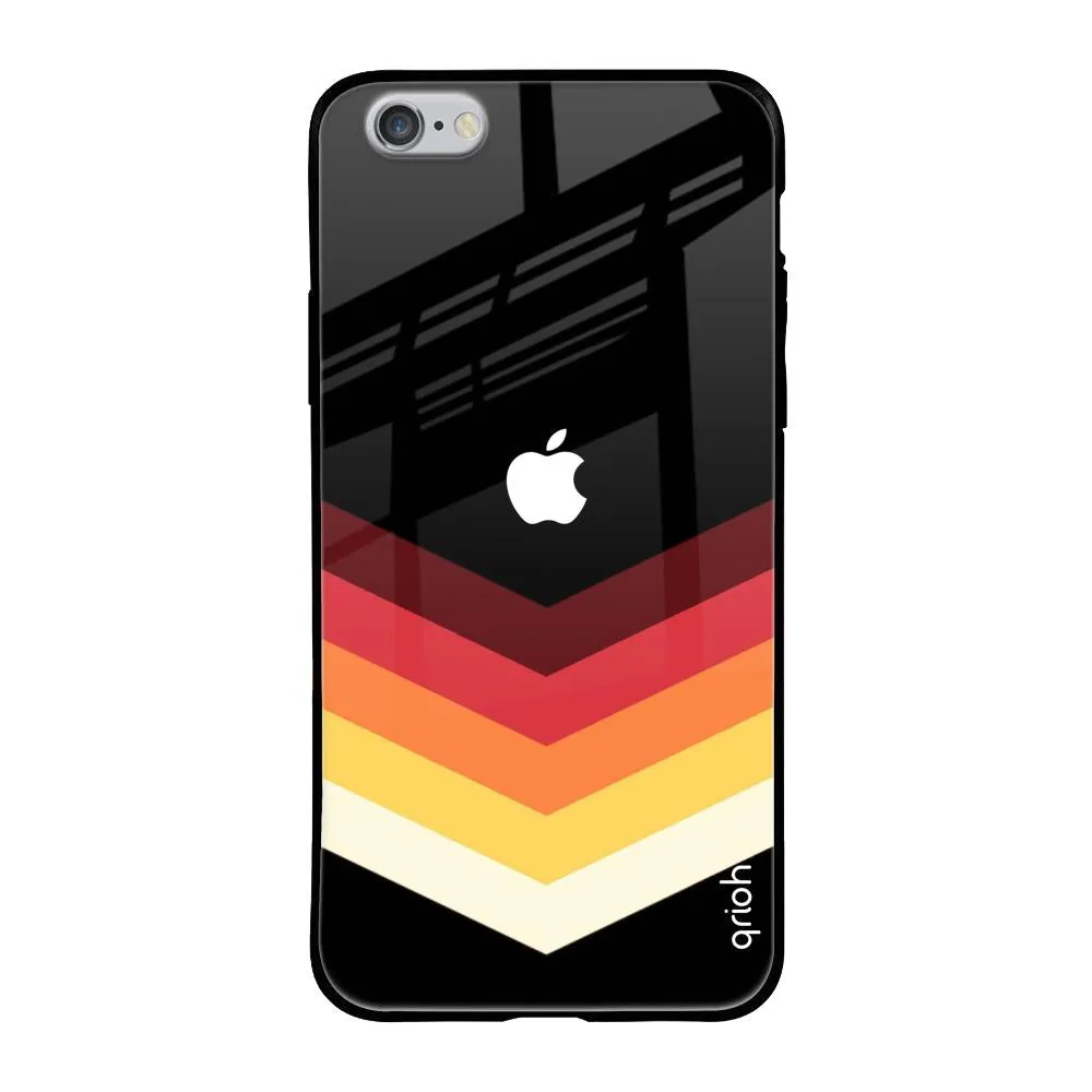 Abstract Arrow Pattern Glass Case For iPhone 6S