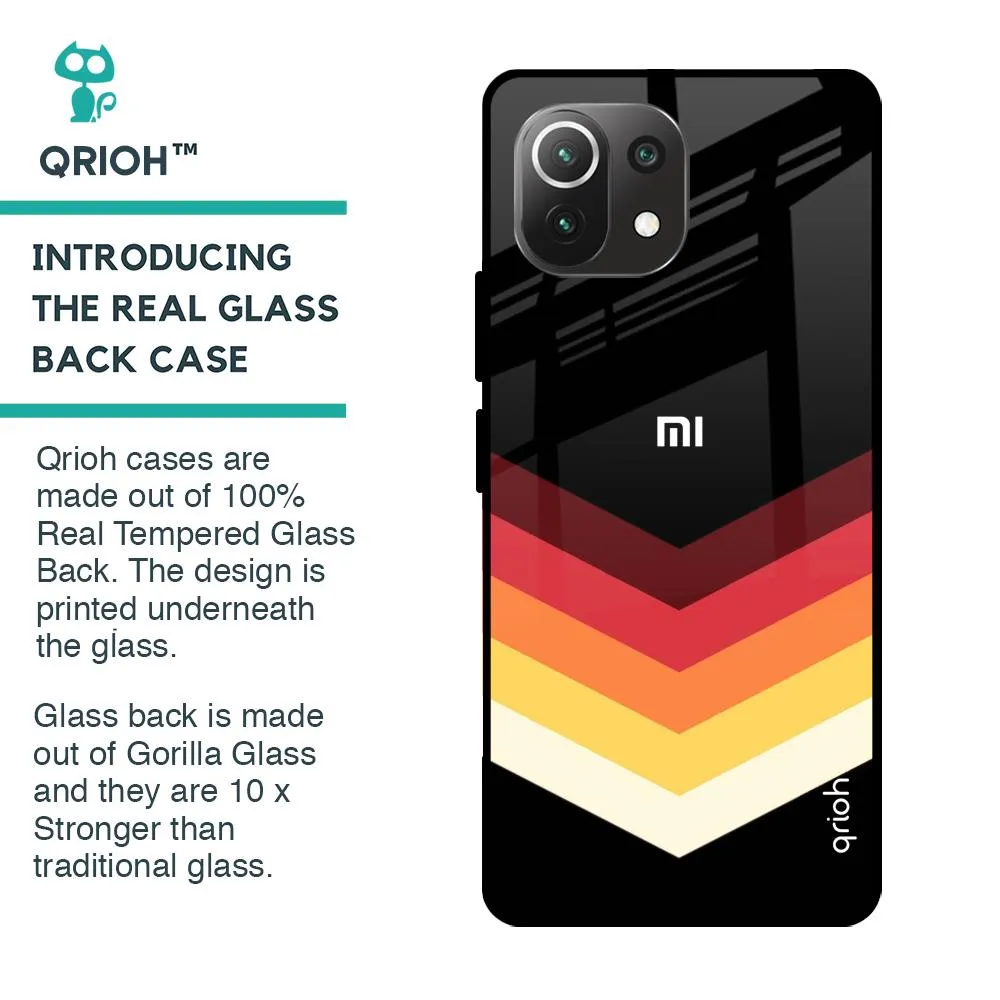 Abstract Arrow Pattern Glass Case For Mi 11 Lite