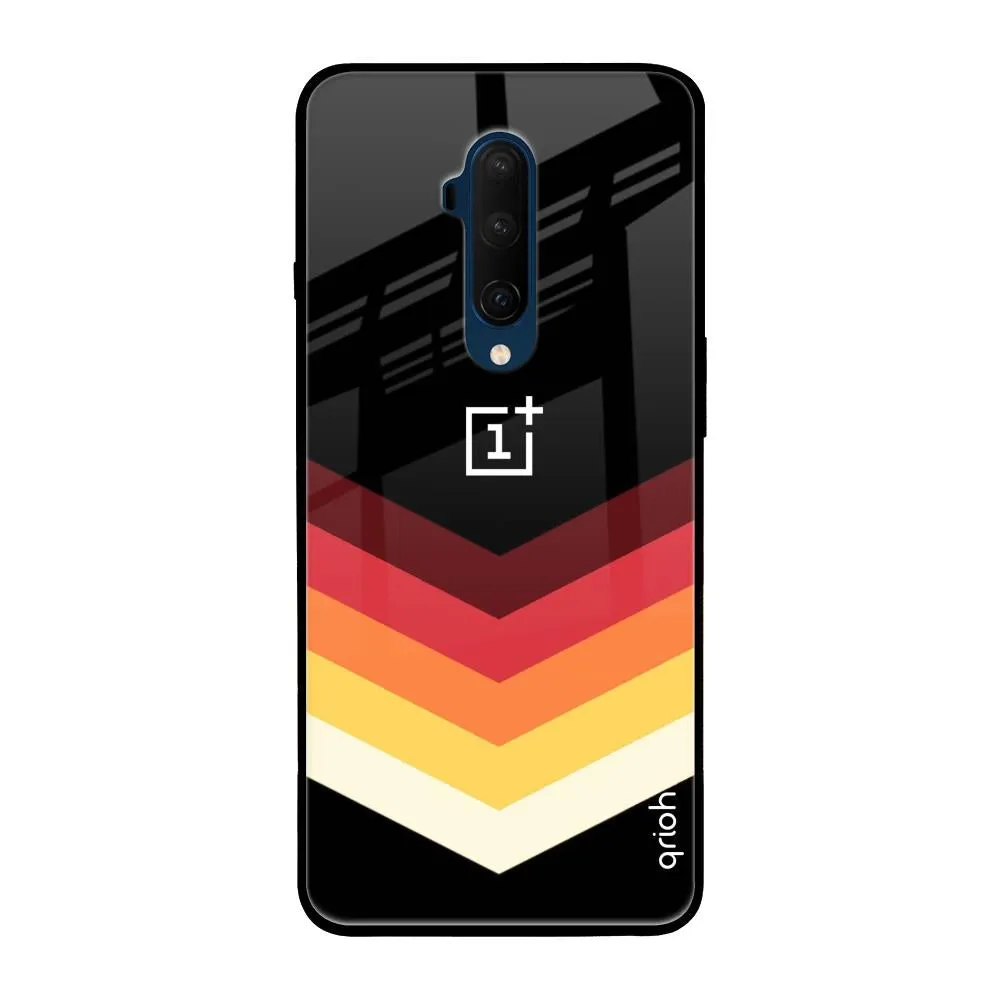 Abstract Arrow Pattern Glass Case For OnePlus 7T Pro