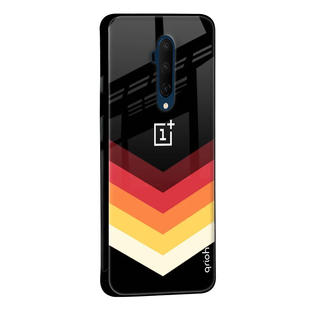 Abstract Arrow Pattern Glass Case For OnePlus 9 Pro