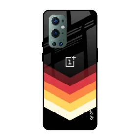 Abstract Arrow Pattern Glass Case For OnePlus 9 Pro