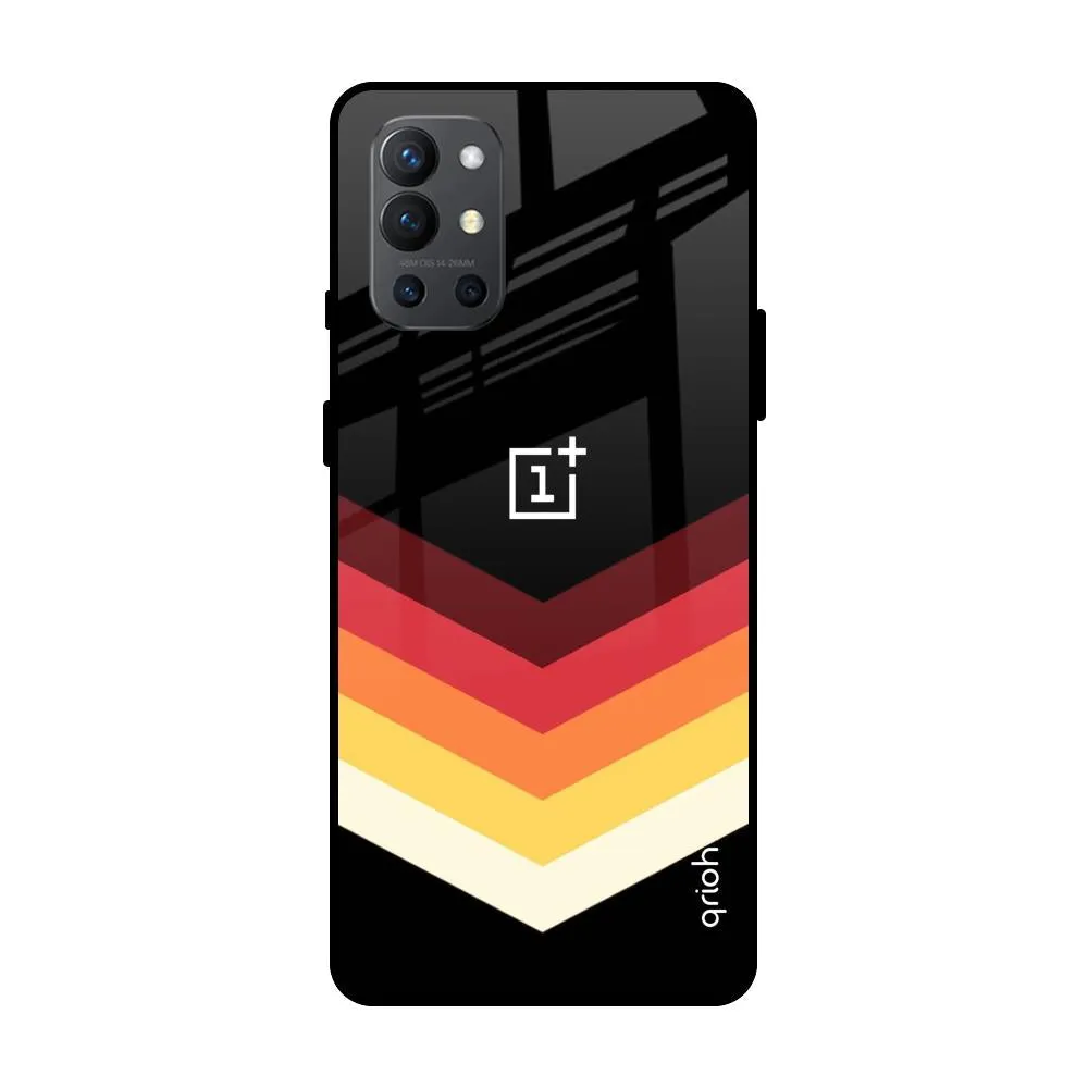 Abstract Arrow Pattern Glass Case For OnePlus 9R