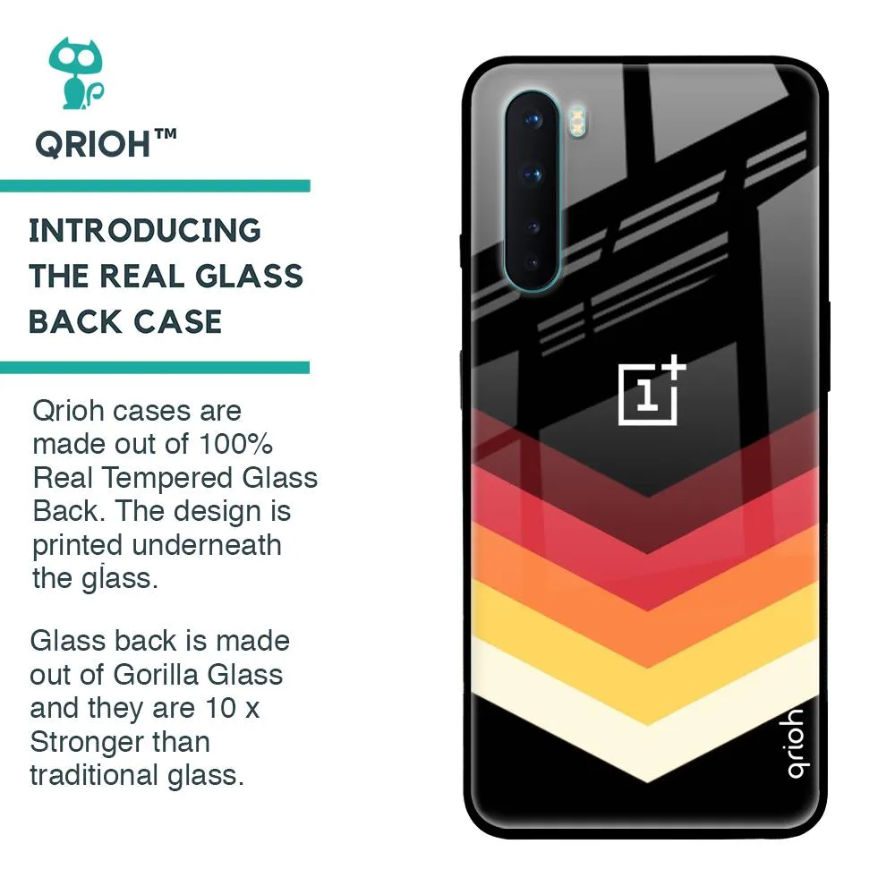 Abstract Arrow Pattern Glass Case For OnePlus Nord