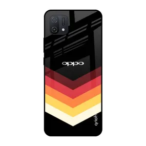 Abstract Arrow Pattern Glass Case For Oppo A16K