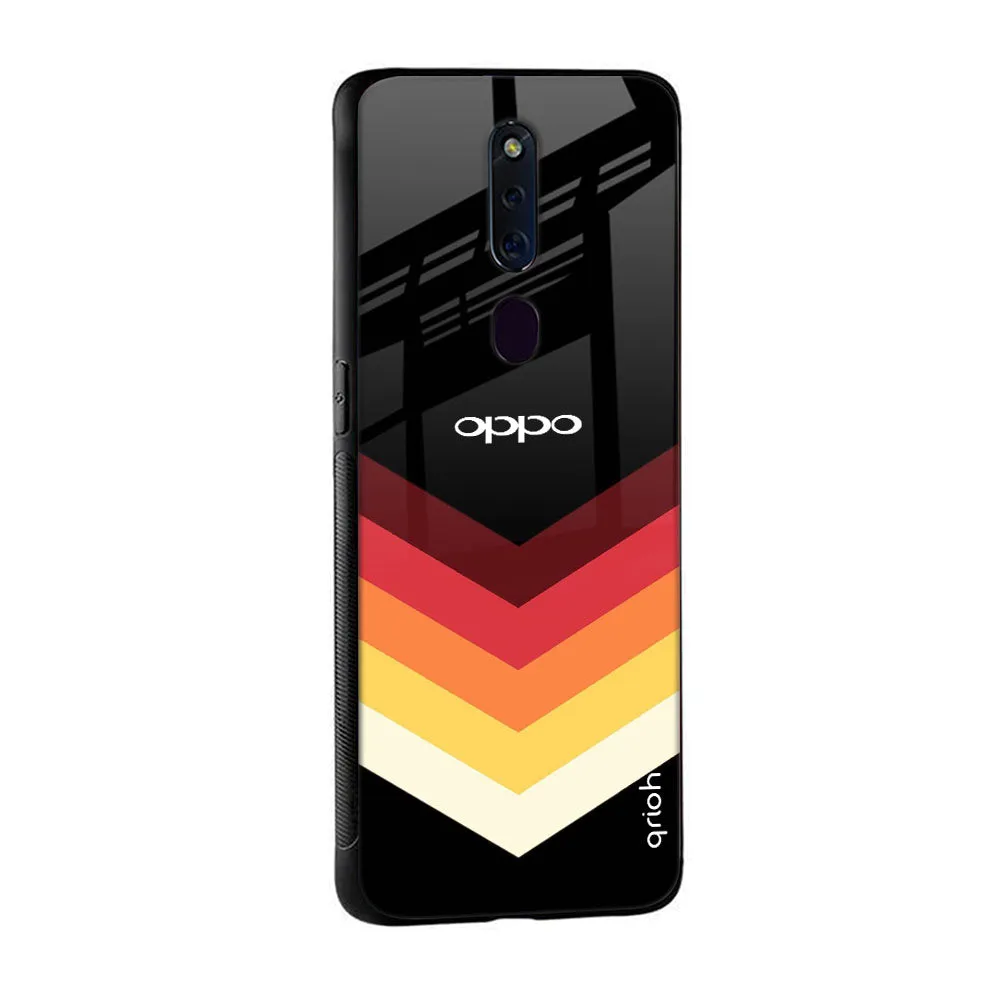 Abstract Arrow Pattern Glass Case For Oppo A16K