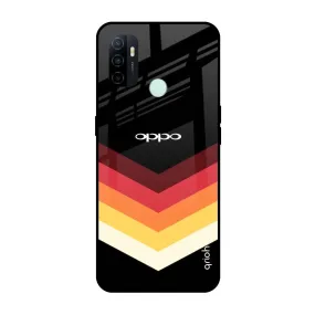 Abstract Arrow Pattern Glass Case For Oppo A33