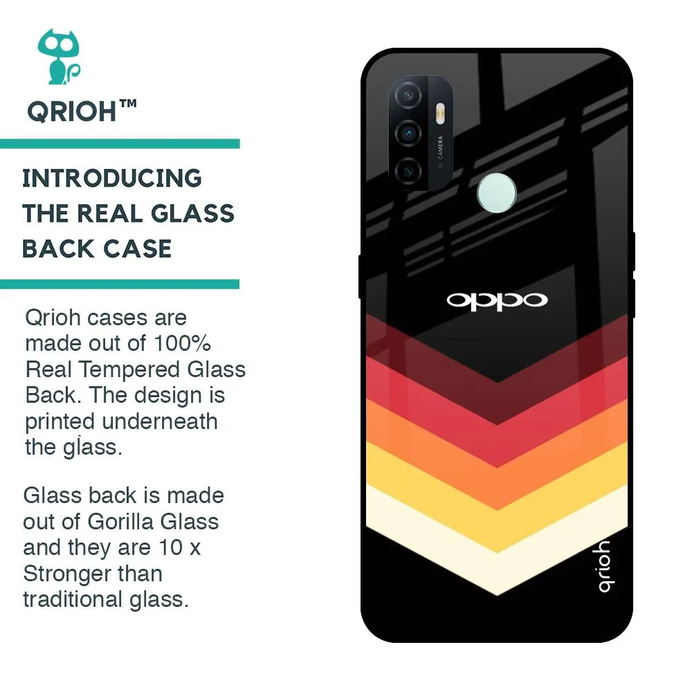 Abstract Arrow Pattern Glass Case For Oppo A33