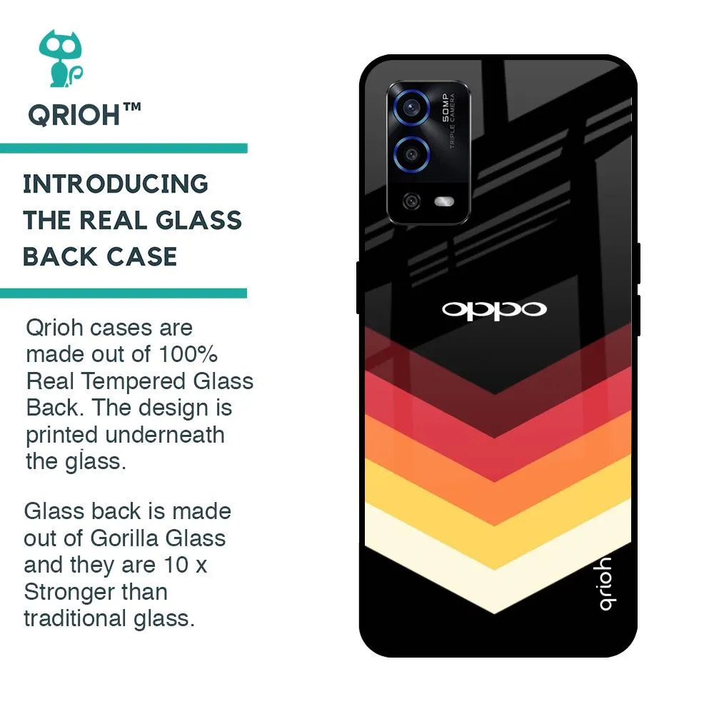 Abstract Arrow Pattern Glass Case For Oppo A55