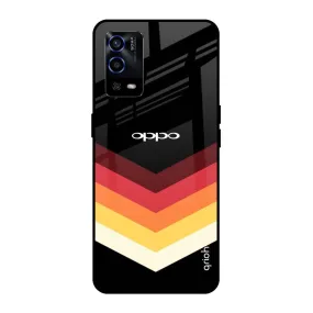 Abstract Arrow Pattern Glass Case For Oppo A55