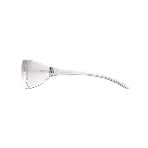 Alair Safety Glasses, Clear Lens with Clear Temples