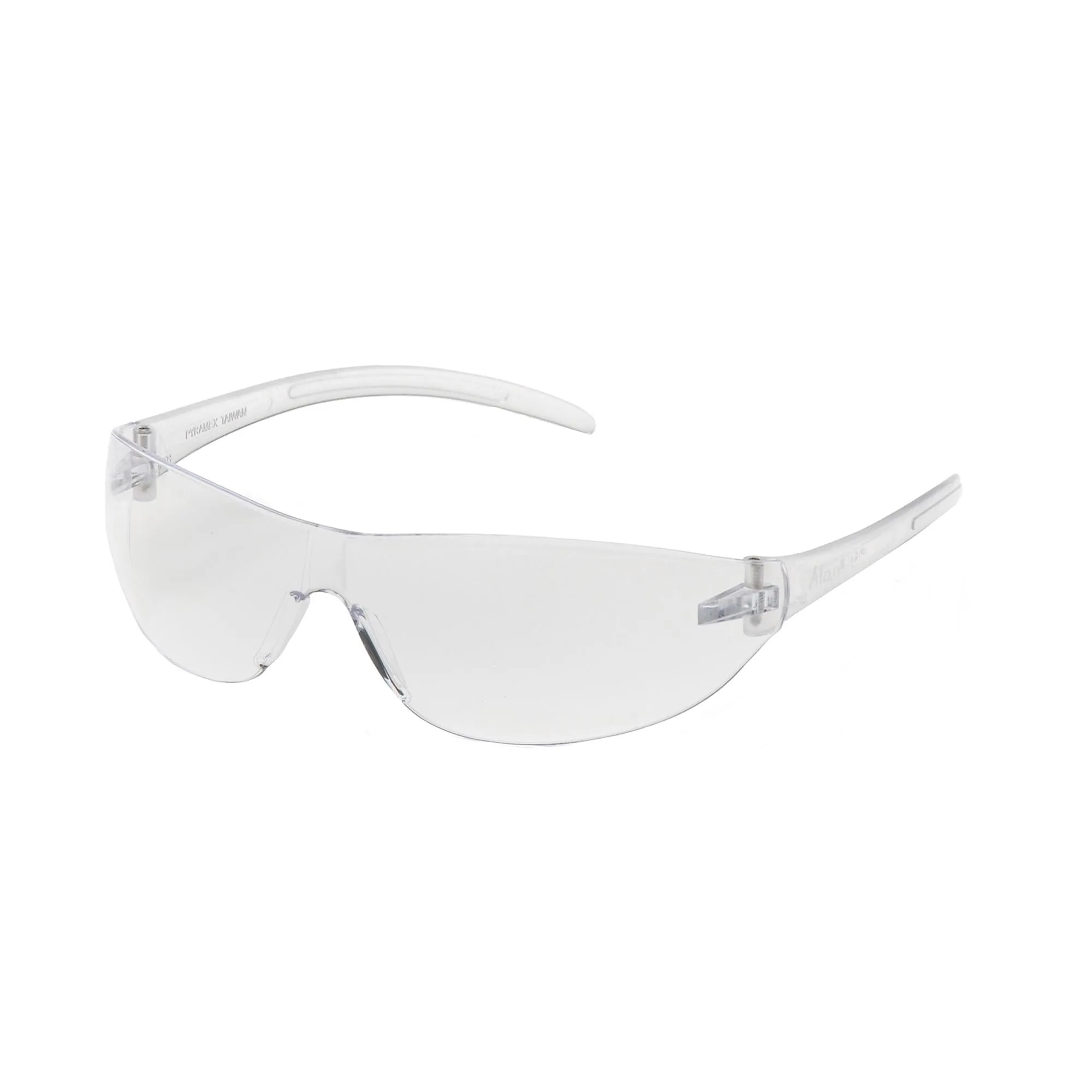 Alair Safety Glasses, Clear Lens with Clear Temples