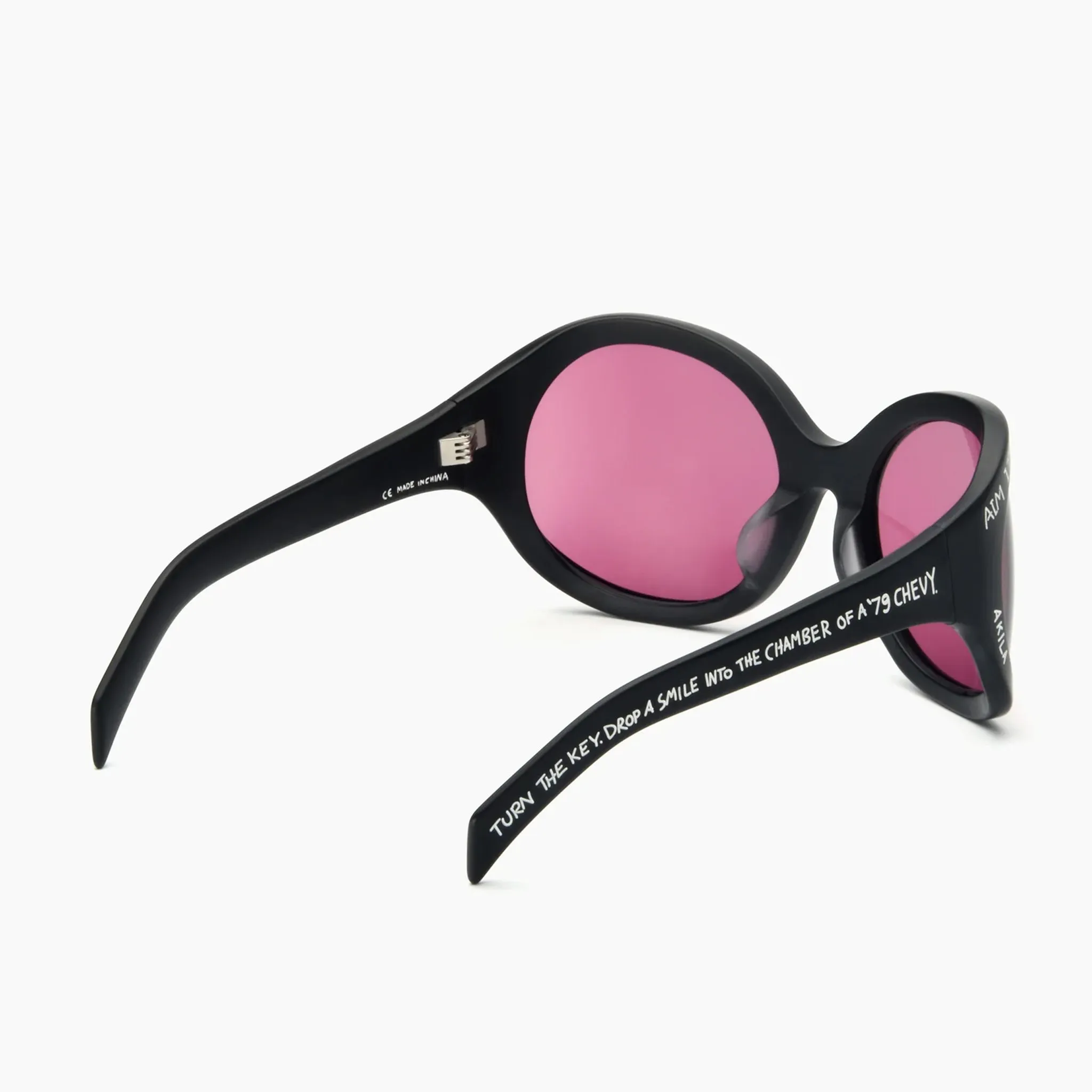 ALL TOURISTS HERE SUNGLASSES (BLACK/RED)