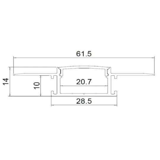 Aluminum Channel - MOSS-ALSST-6114