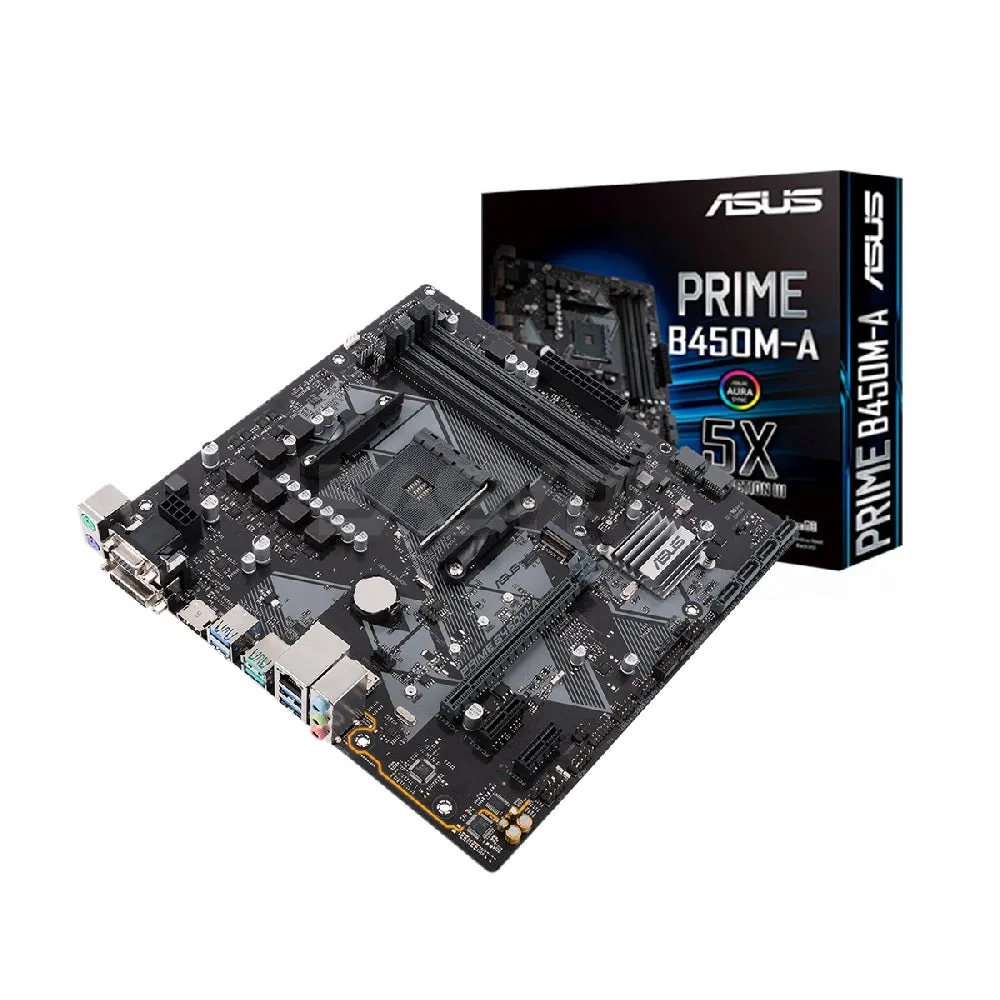 ASUS Prime B450M-A Socket Am4 Ddr4 Motherboard