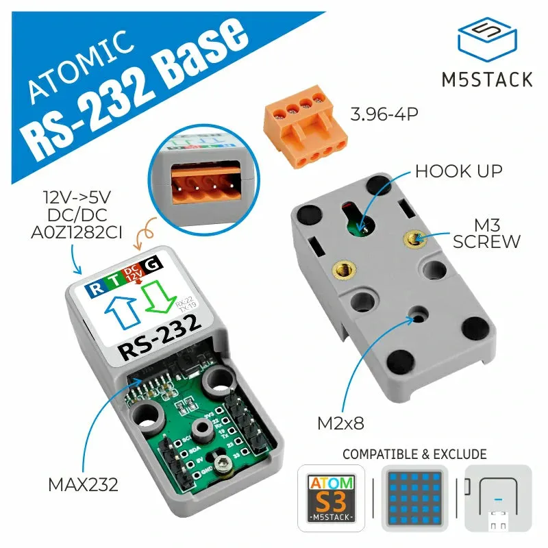 ATOMIC RS232 Base W/O Atom lite