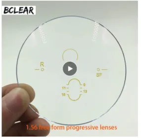 BCLEAR 1.56 Index Interior Free Form Progressive Lenses Color Clear