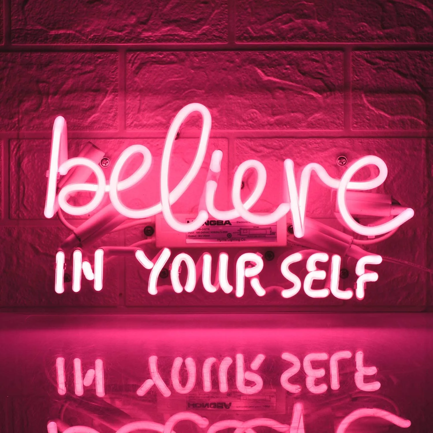 Believe In Yourself Neon Sign