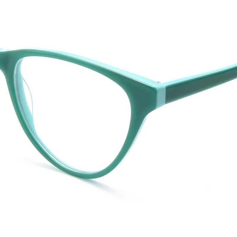 Gmei Women's Eyeglasses Cat-Eye Hypoallergenic Acetate T8044